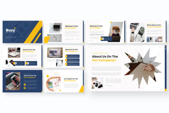 Buzy Business PowerPoint Presentation Template