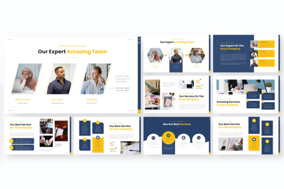 Buzy Business PowerPoint Presentation Template