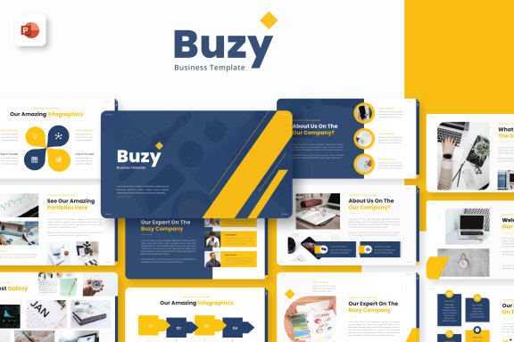 Buzy Business PowerPoint Presentation Template