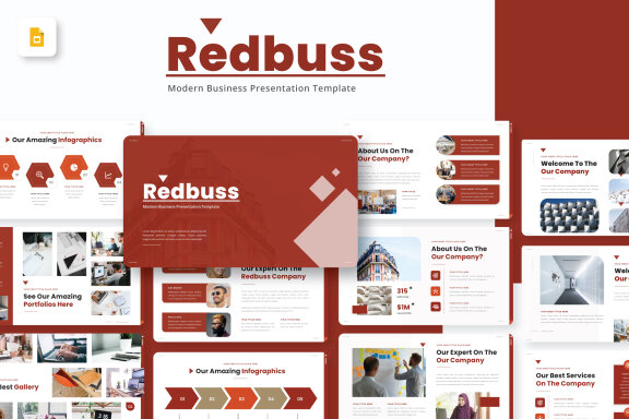Redbuss Business Google Slides Presentation Template