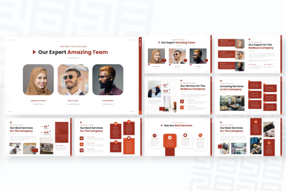 Redbuss Business Google Slides Presentation Template