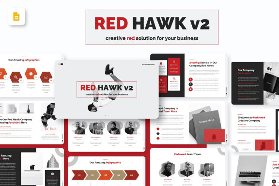Red Hawk v2 Business Google Slides Presentation Template