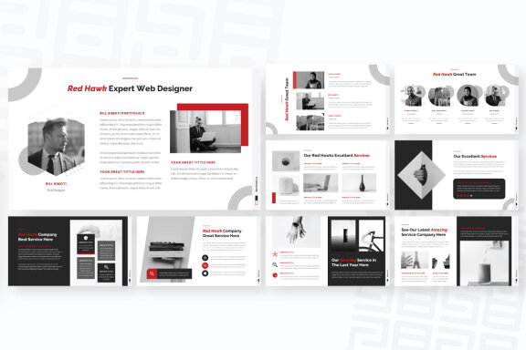 Red Hawk v2 Business Google Slides Presentation Template