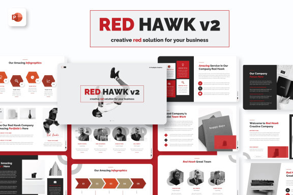 Red Hawk v2 Business PowerPoint Presentation Template