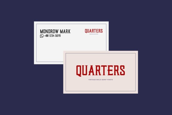 Quarters | Vintage Bold Serif Family