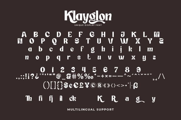 Klayglon - Unique Display