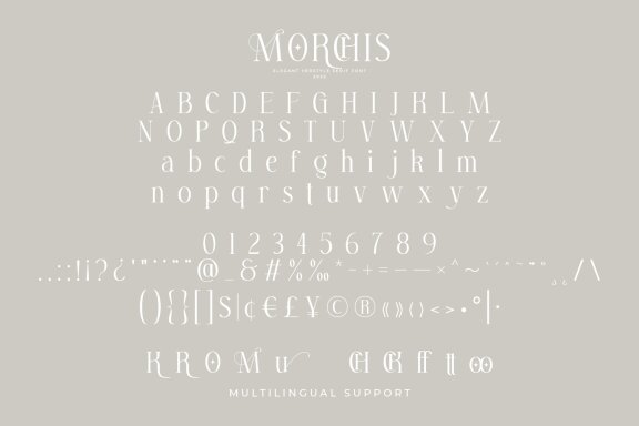 Morchis - Elegant Verstyle Serif