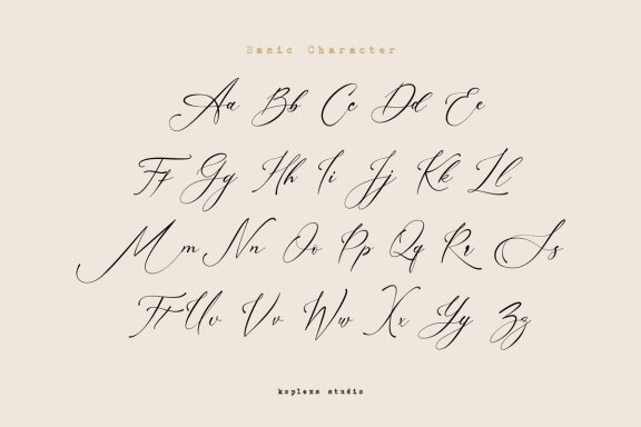 Amsterline - Modern Calligraphy Font