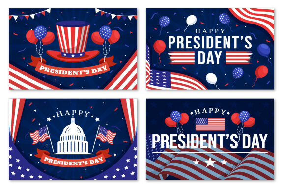 15 Happy Presidents Day Illustration