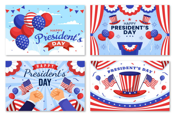 15 Happy Presidents Day Illustration