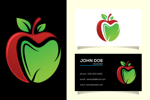 Dental apple logo 