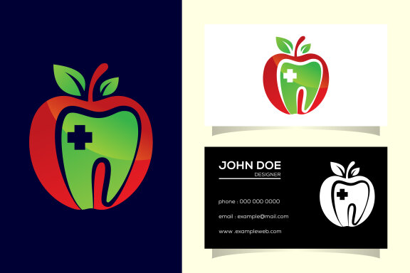 Dental apple logo 