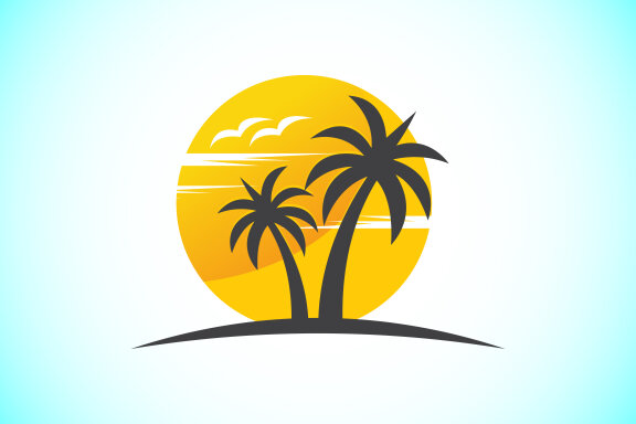 Beach logo design