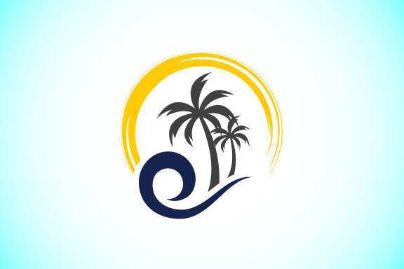 Beach logo design