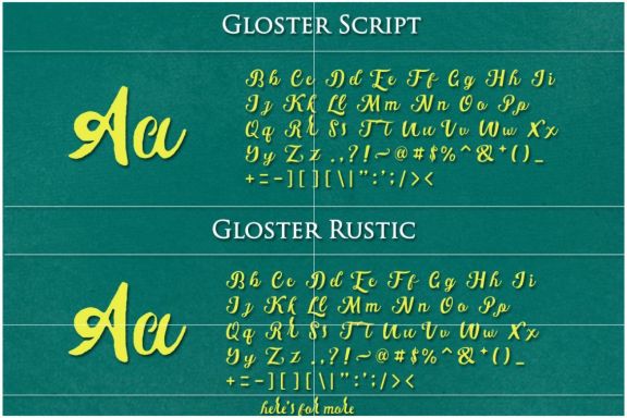 Gloster Typeface