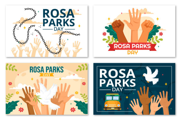 9 Rosa Parks Day Illustration