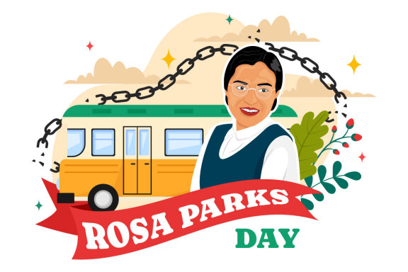9 Rosa Parks Day Illustration