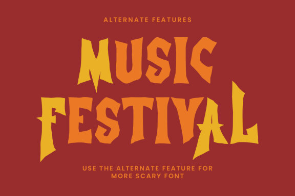 Muizhell Horror Display Font