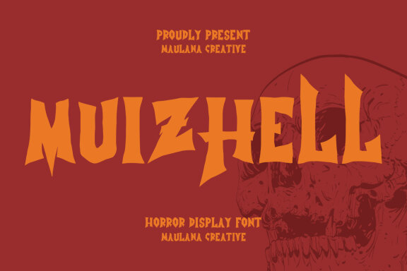 Muizhell Horror Display Font