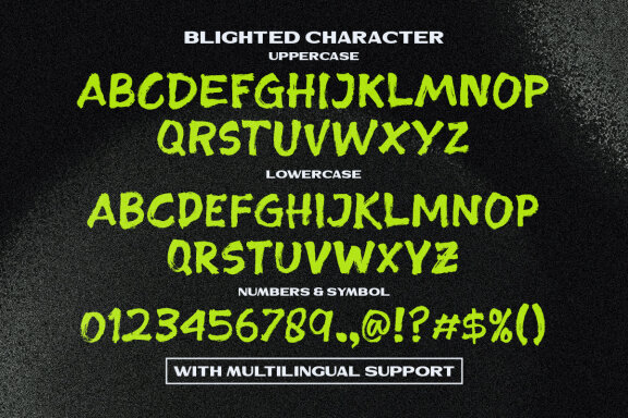 Blighted Brush - Organic Brush Font