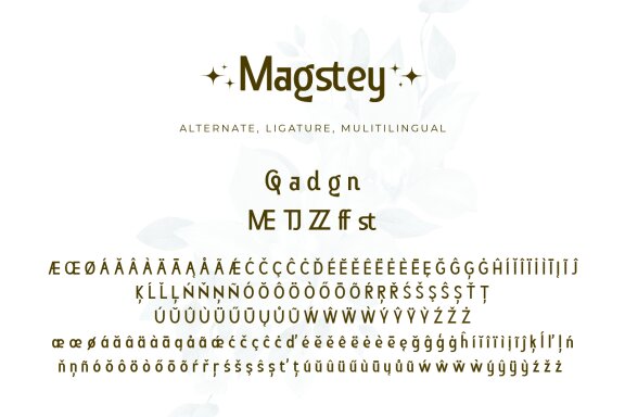 Magstey - Modern Stylish Sans Serif
