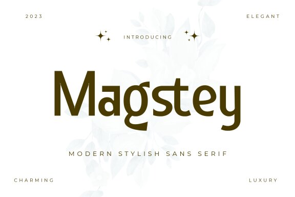 Magstey - Modern Stylish Sans Serif