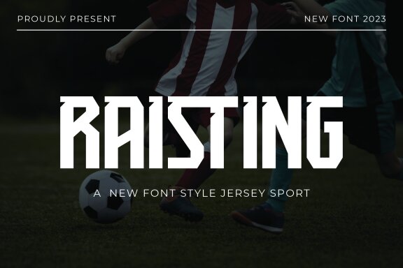 Raisting - Jersey Font