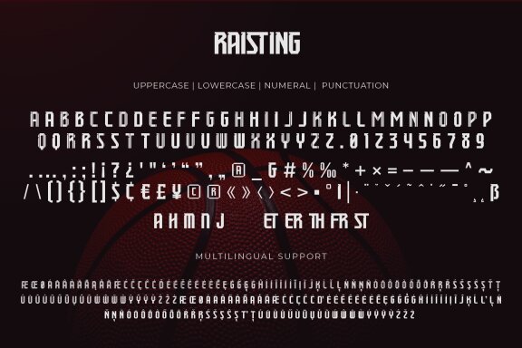 Raisting - Jersey Font