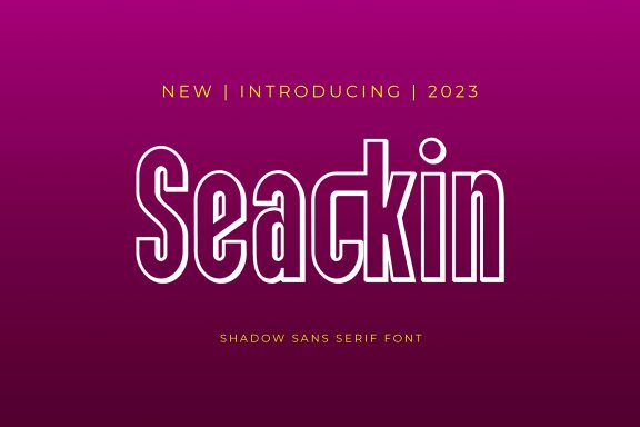 Seackin - Shadow Sans Serif