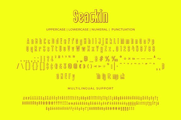 Seackin - Shadow Sans Serif