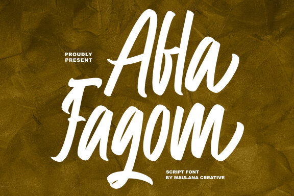 Afla Fagom Script Font