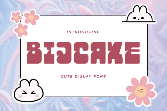 Bijcake - Cute Display Font