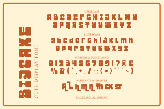 Bijcake - Cute Display Font