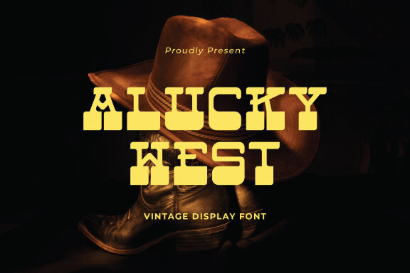 Alucky West - Vintage Display Font
