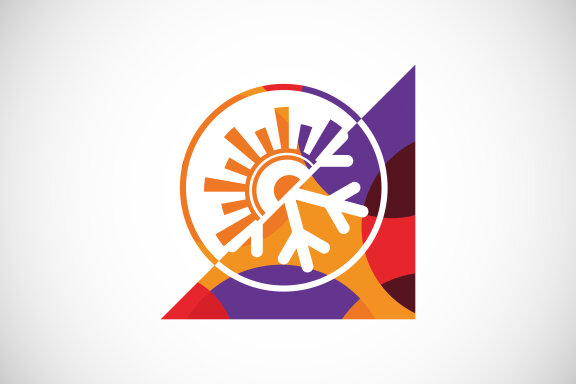 Air conditioner low poly logo