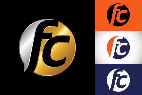 Letter F C Logo Design