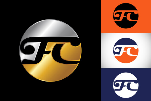 Letter F C Logo Design