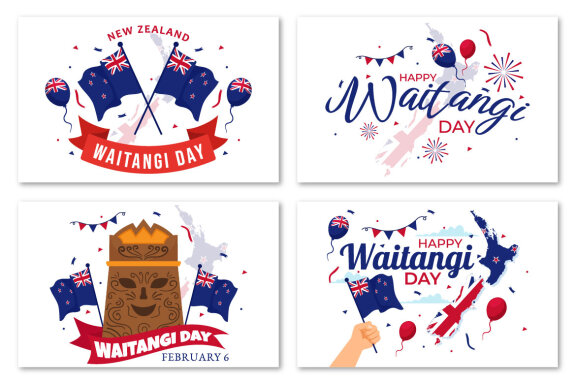 13 Happy Waitangi Day Illustration