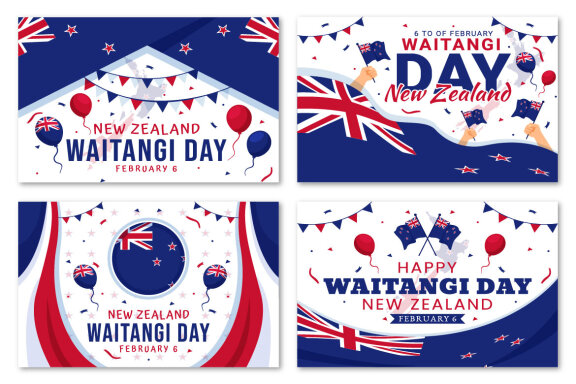 13 Happy Waitangi Day Illustration