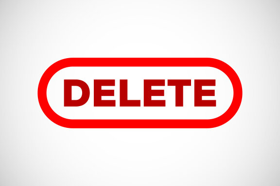 Delete button