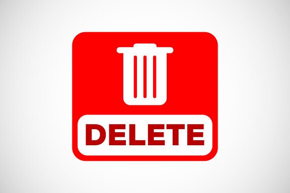Delete button
