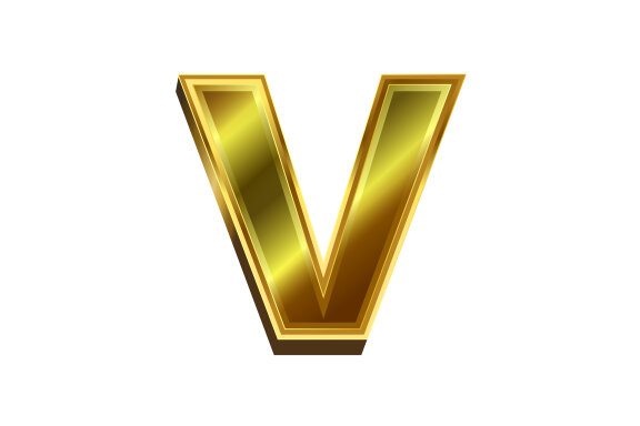 3d golden letter