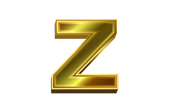 3d golden letter