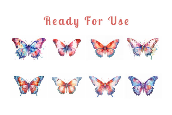 FREE watercolor butterfly collection vol. 12