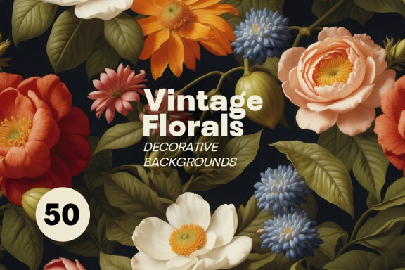 Floral Vintage Pattern Backgrounds