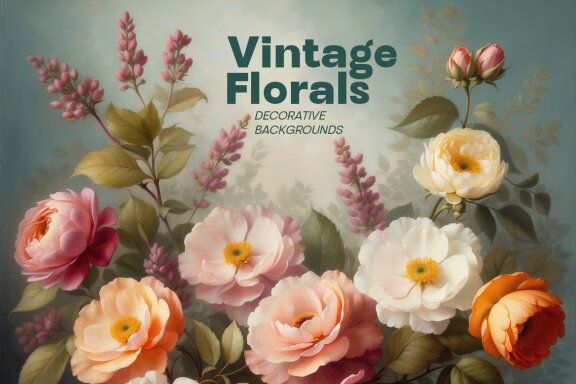 Floral Vintage Pattern Backgrounds