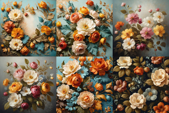 Floral Vintage Pattern Backgrounds
