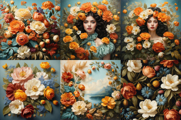 Floral Vintage Pattern Backgrounds