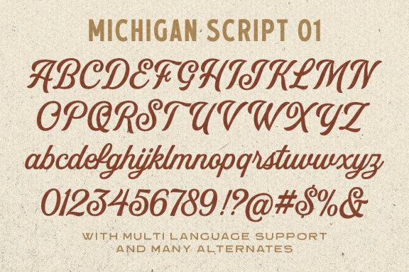 MIchigan - Font Collection