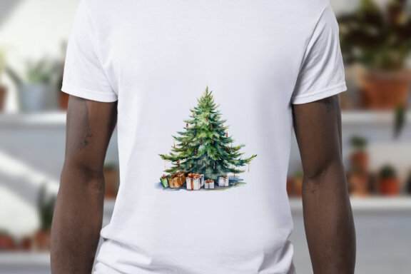 watercolor christmas tree collection vol. 3